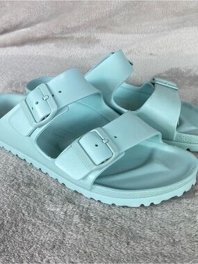 Birkenstock Arizona EVA Sandals Womens US 9 EU 40 Surf Green Slide Water NEW
